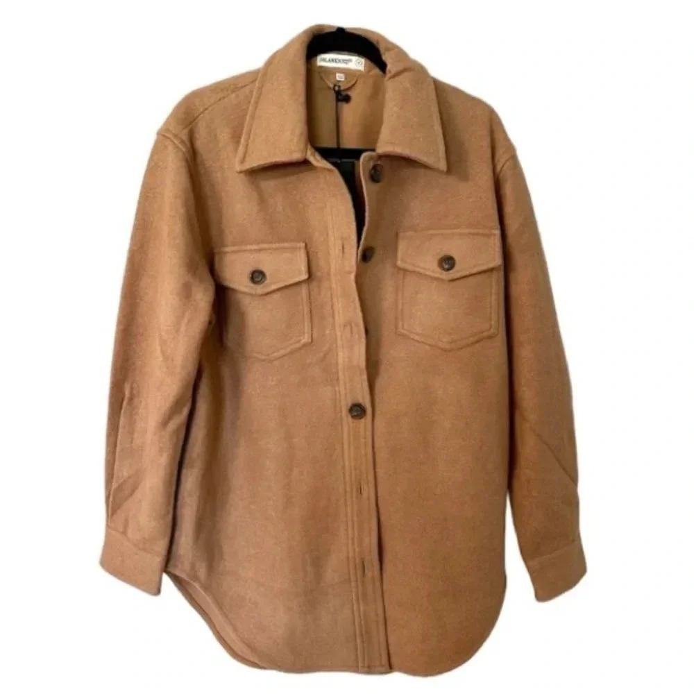 BlankNYC Lets Get Lost Shacket Women’s Button Up Wool Blend Jacket Size M NWT